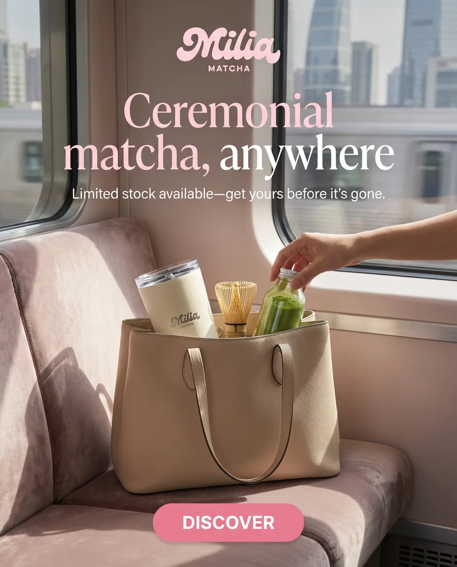 On-brand AI product image ad generated by Belova